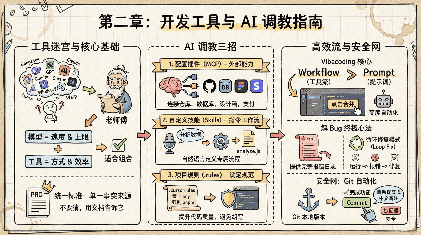 开发工具与 AI 调教——Skills 自定义技能指令工作流，让 AI 按固定流程执行